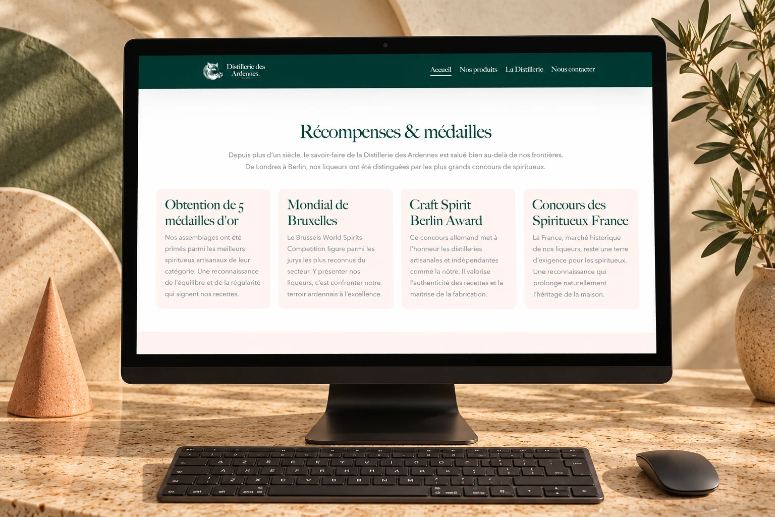 Distillerie des Ardennes — Site de marque & patrimoine artisanal