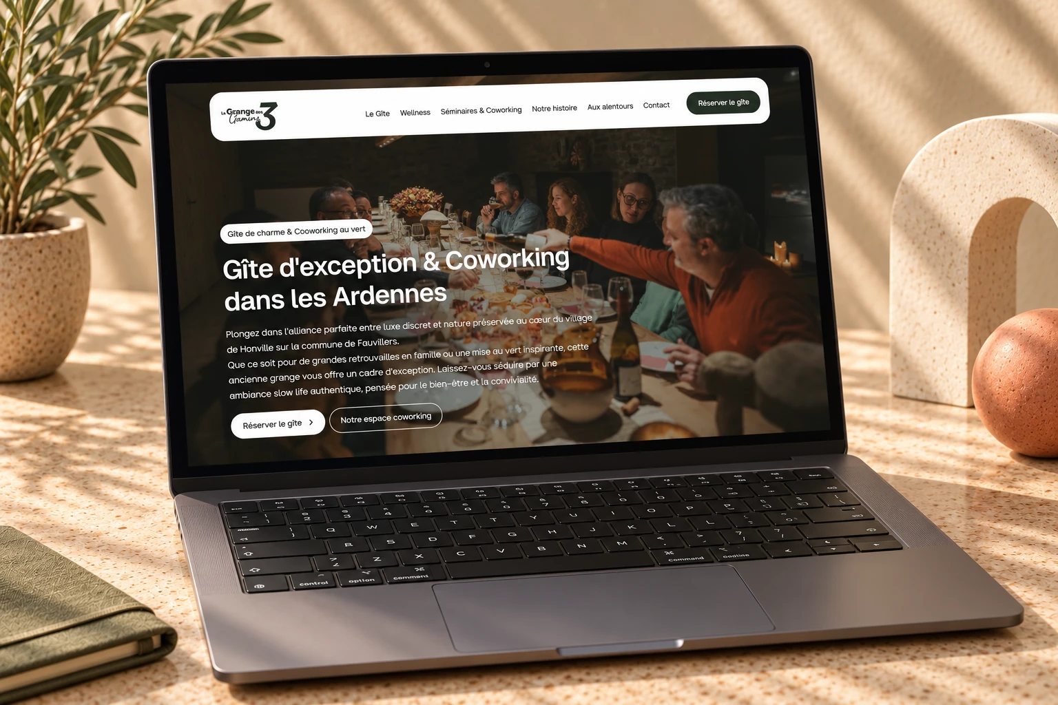 La Grange des 3 Gamins — Gîte, wellness & coworking
